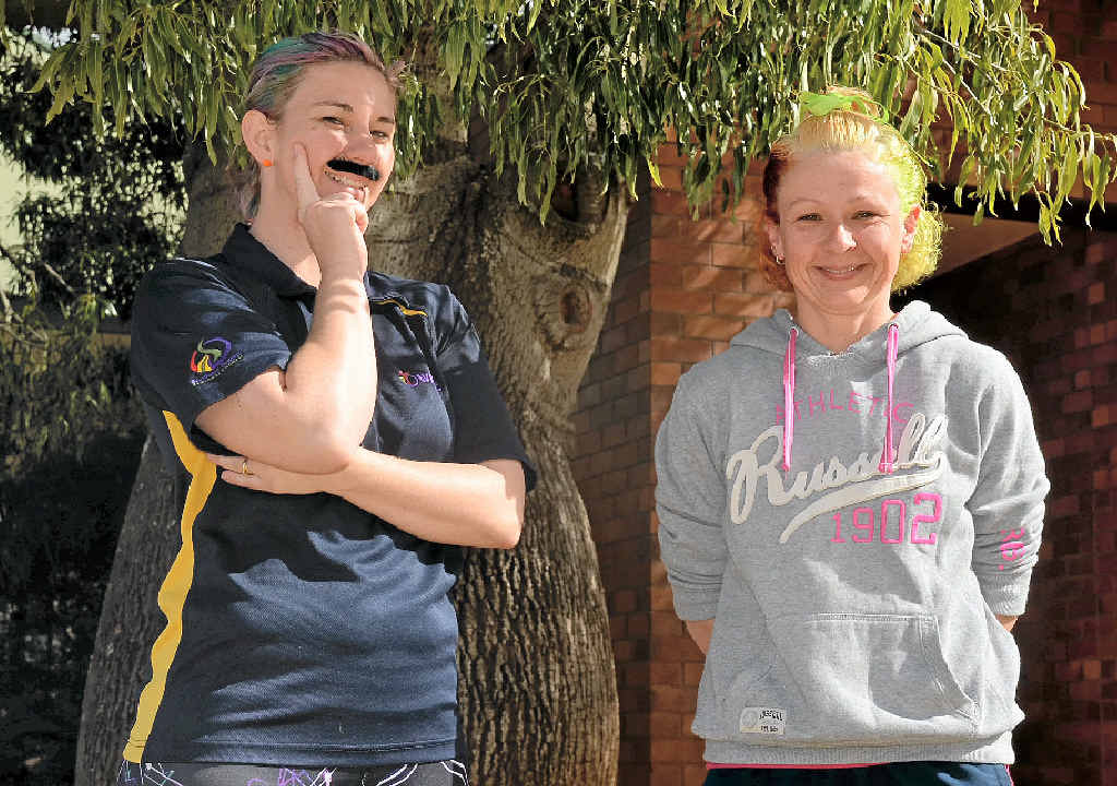 RELAY FUN: Anne’s Assassins team member Carla Thornton and captain Anne Kane are showing their whacky sides this week leading up to Saturday’s Relay for Life. RELAY FUN: Anne’s Assassins team member Carla Thornton and captain Anne Kane are showing their whacky sides this week leading up to Saturday’s Relay for Life.
